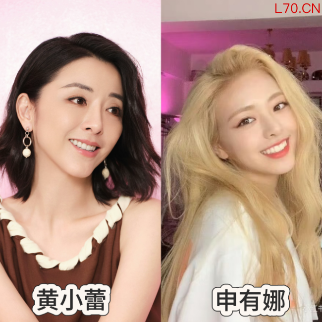 内娱撞脸韩星的女明星们