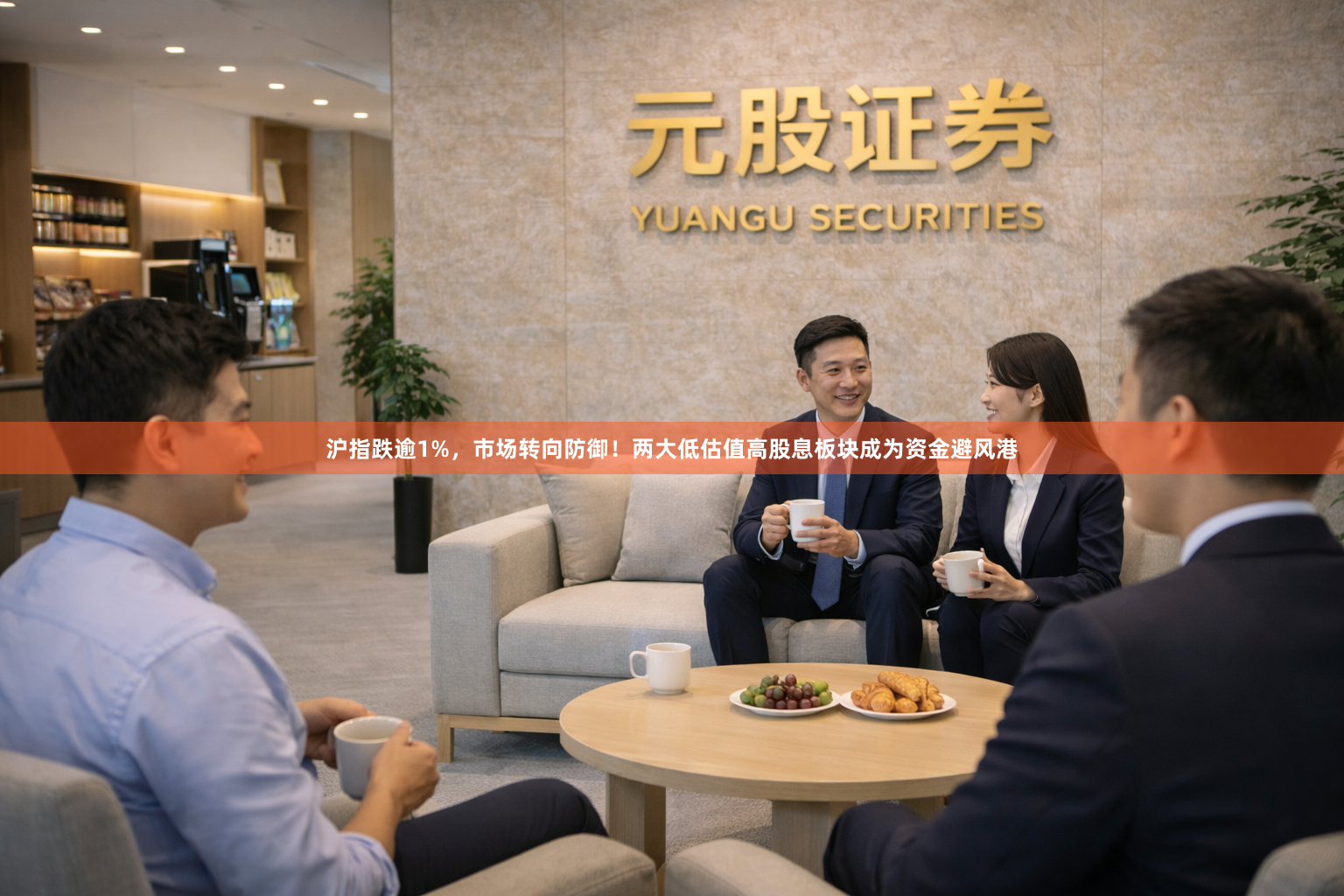 沪指跌逾1%，市场转向防御！两大低估值高股息板块成为资金避风港
