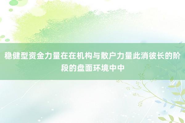 稳健型资金力量在在机构与散户力量此消彼长的阶段的盘面环境中中