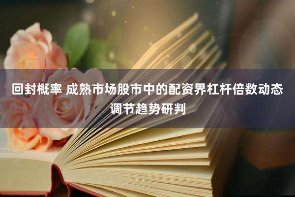 回封概率 成熟市场股市中的配资界杠杆倍数动态调节趋势研判